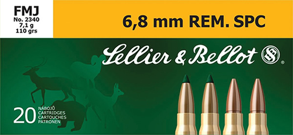 Ammunition Sellier&Bellot Rifle 6.8mmSPC S&B 6.8SPC 110GR FMJ 20/1000 • Model: Rifle